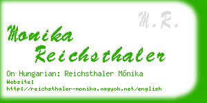monika reichsthaler business card